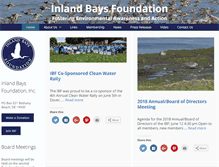 Tablet Screenshot of inlandbaysfoundation.org